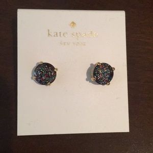 Kate Spade glitter stud earrings